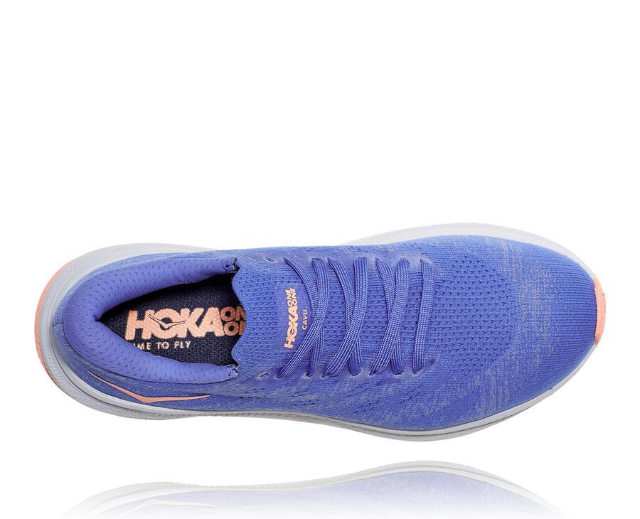 Hoka One One Loopschoenen Dames - Cavu 3 - Blauw - RL7365094